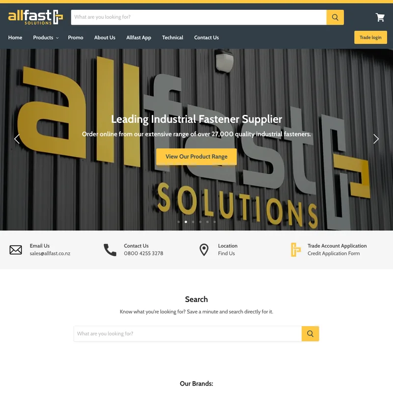 Allfast Solutions storefront
